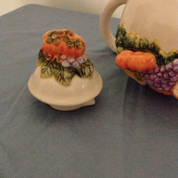 Cute Harvest Fall Teapot! New! - Picture 5 of 5